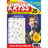 Veckokryss nr 23-25