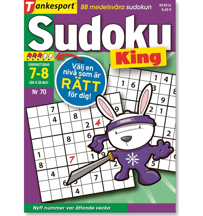 SUDOKU KING nr 70 SUDOKU KING nr 70