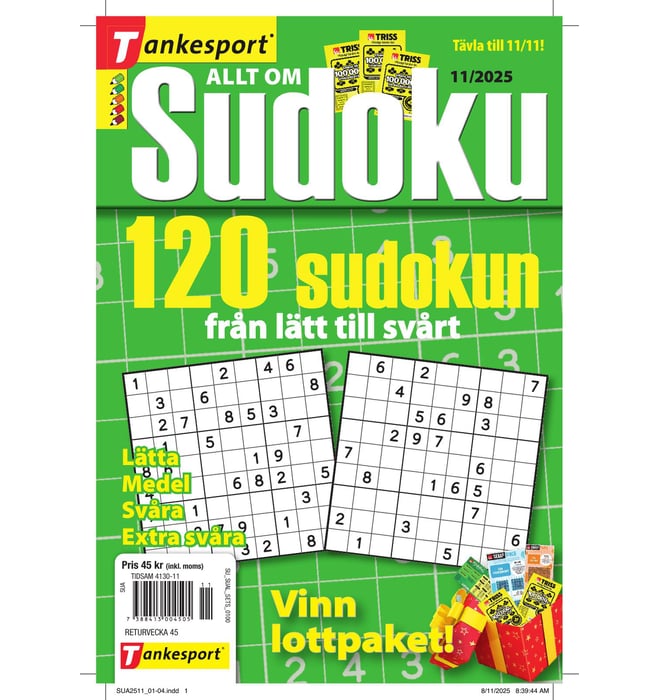 Allt om Sudoku nr 2511 Allt om Sudoku nr 2511