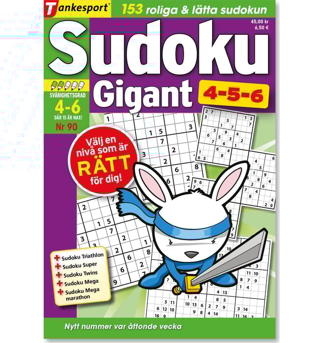 Sudoku Gigant 4-5-6 nr 90 Sudoku Gigant 4-5-6 nr 90