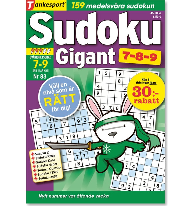 Sudoku Gigant 7-8-9 nr 83 Sudoku Gigant 7-8-9 nr 83