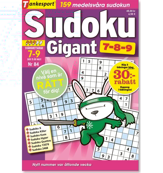Sudoku Gigant 7-8-9 nr 84