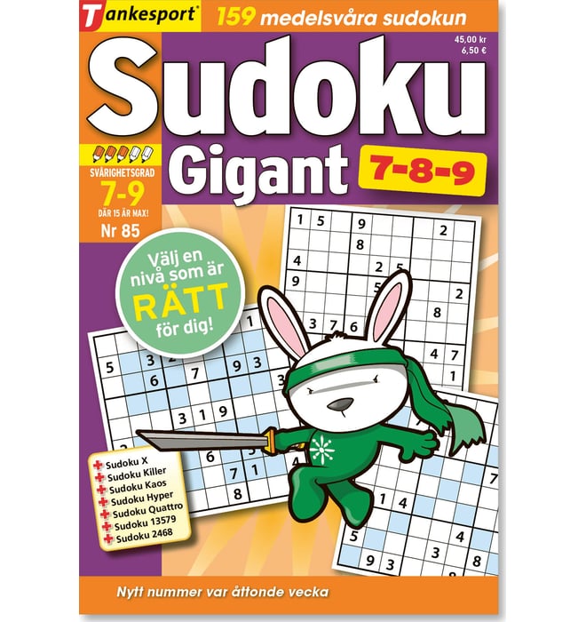 Sudoku Gigant 7-8-9 nr 85