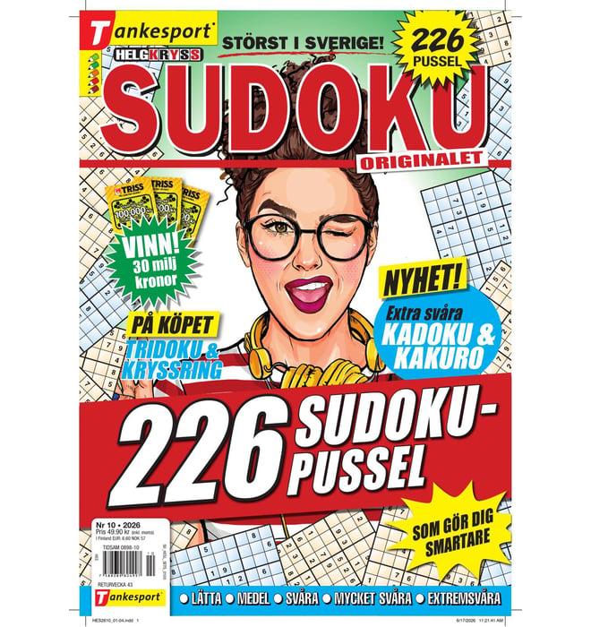 Helgkryss Sudoku nr 2610