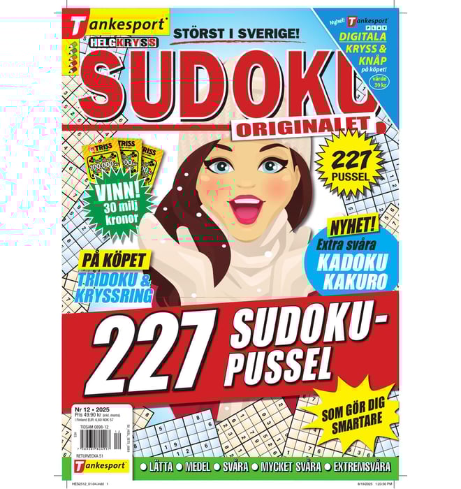 Helgkryss Sudoku nr 2512