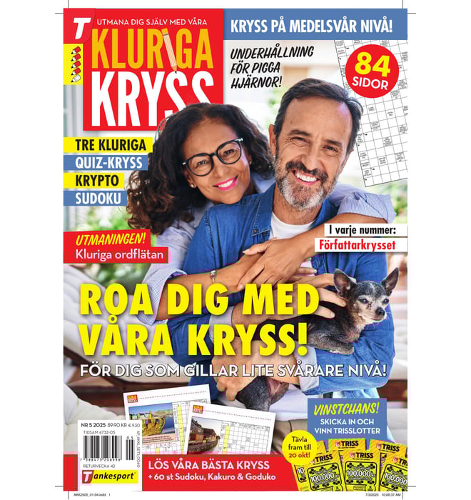 Kluriga kryss nr 2505 Kluriga kryss nr 2505