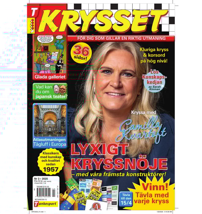 Krysset nr 2503 Krysset nr 2503