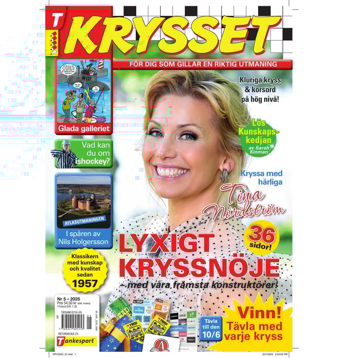 Krysset nr 2505 Krysset nr 2505
