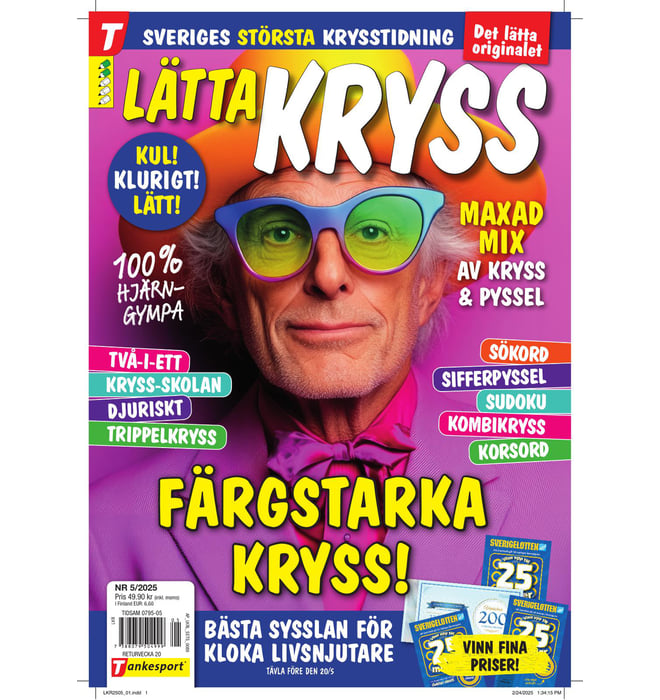 Lätta Kryss nr 2505 Lätta Kryss nr 2505