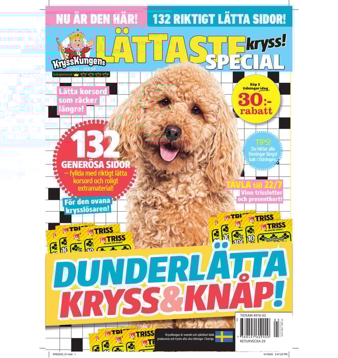 Special Lättaste Kryss nr 2503 Special Lättaste Kryss nr 2503
