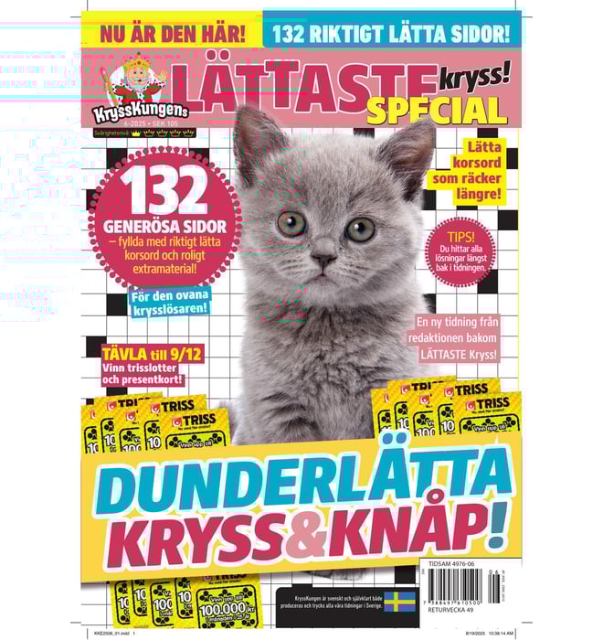 Special Lättaste Kryss nr 2506 Special Lättaste Kryss nr 2506