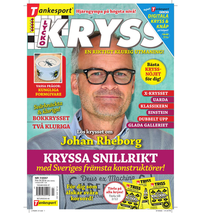 Lycko-Kryss nr 2507 Lycko-Kryss nr 2507