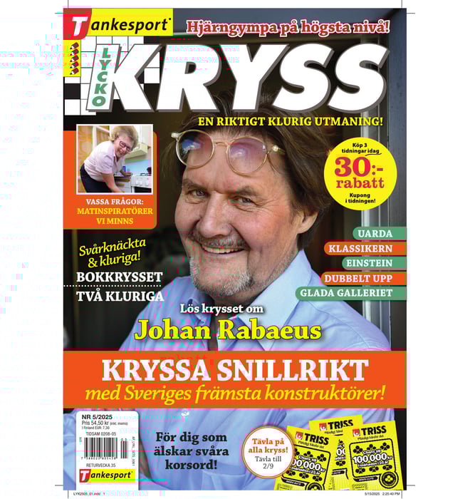 Lycko-Kryss nr 2505