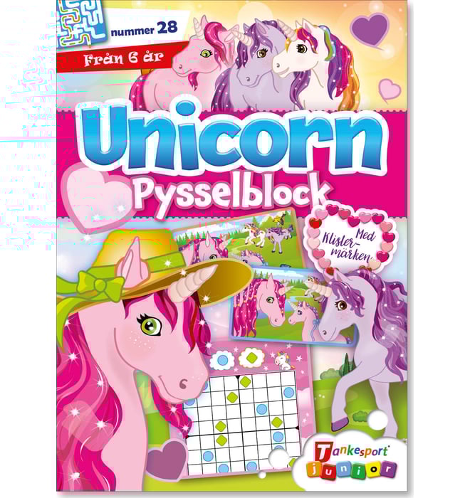 Unicorn Pysselblock nr 28