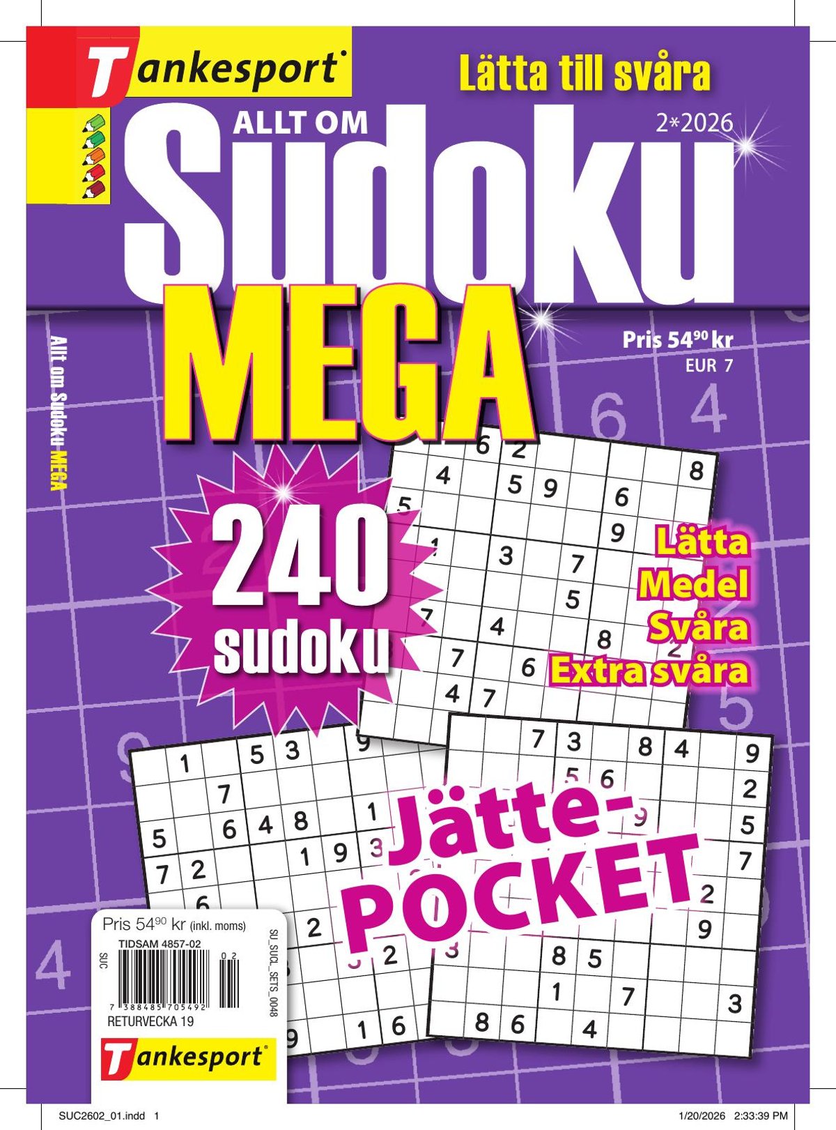 Allt om Sudoku Mega nr 2602