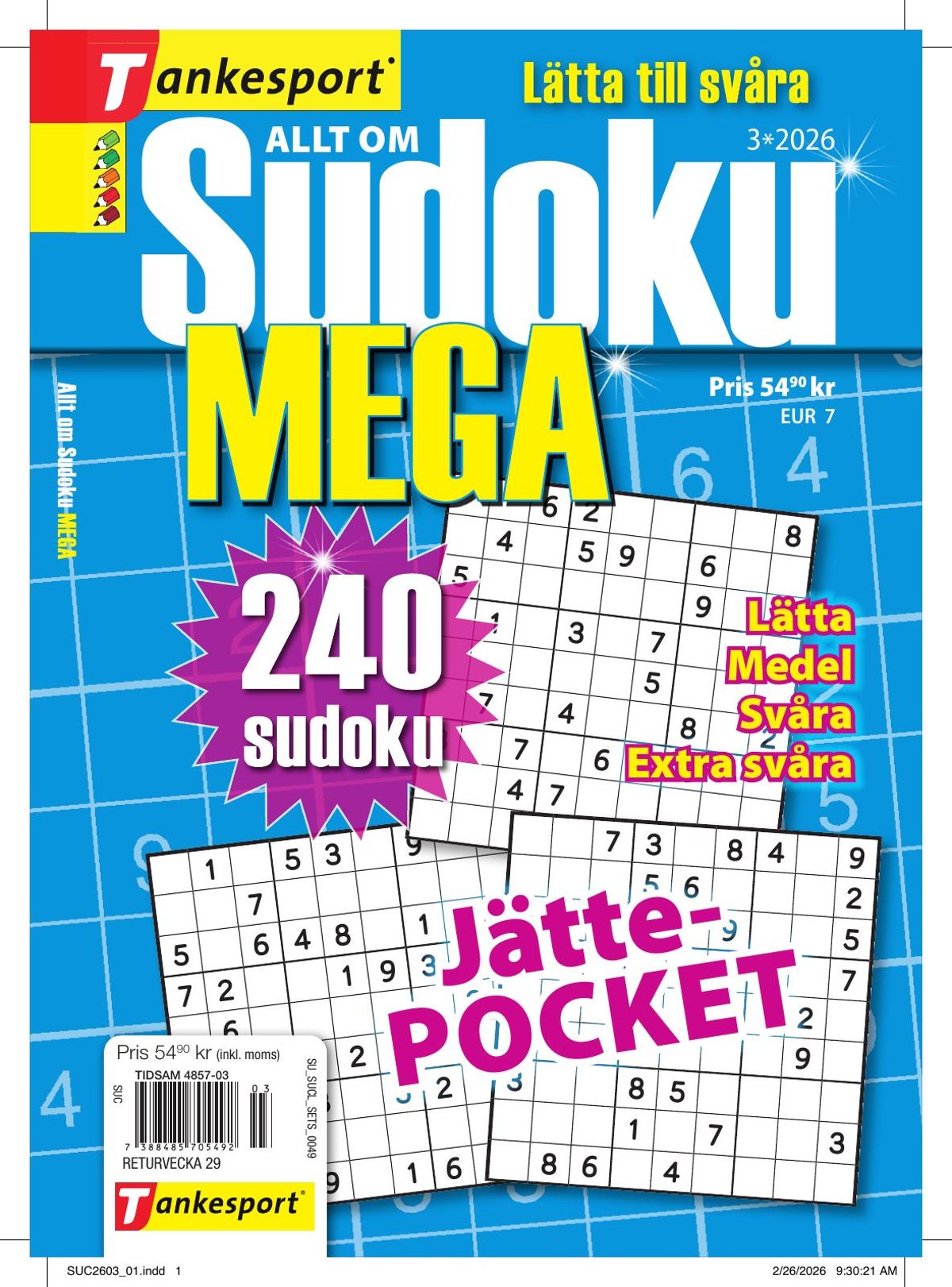 Allt om Sudoku Mega nr 2603