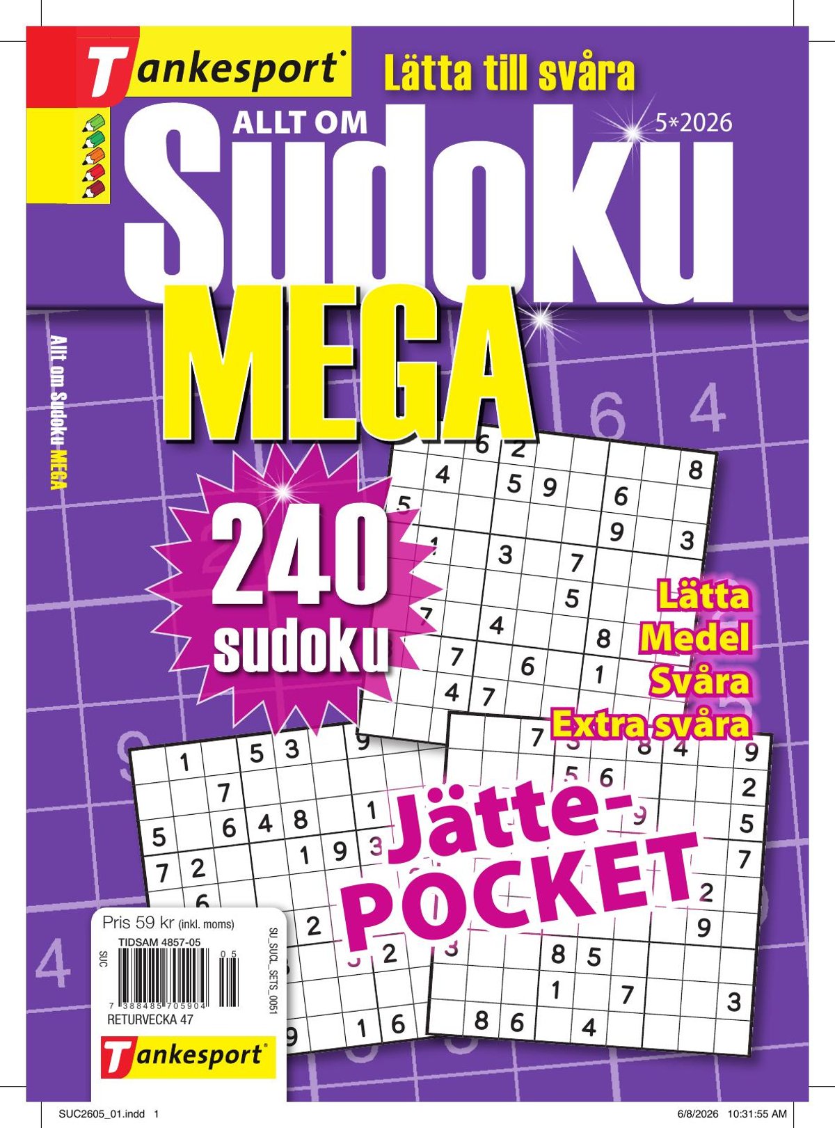 Allt om Sudoku Mega nr 2605