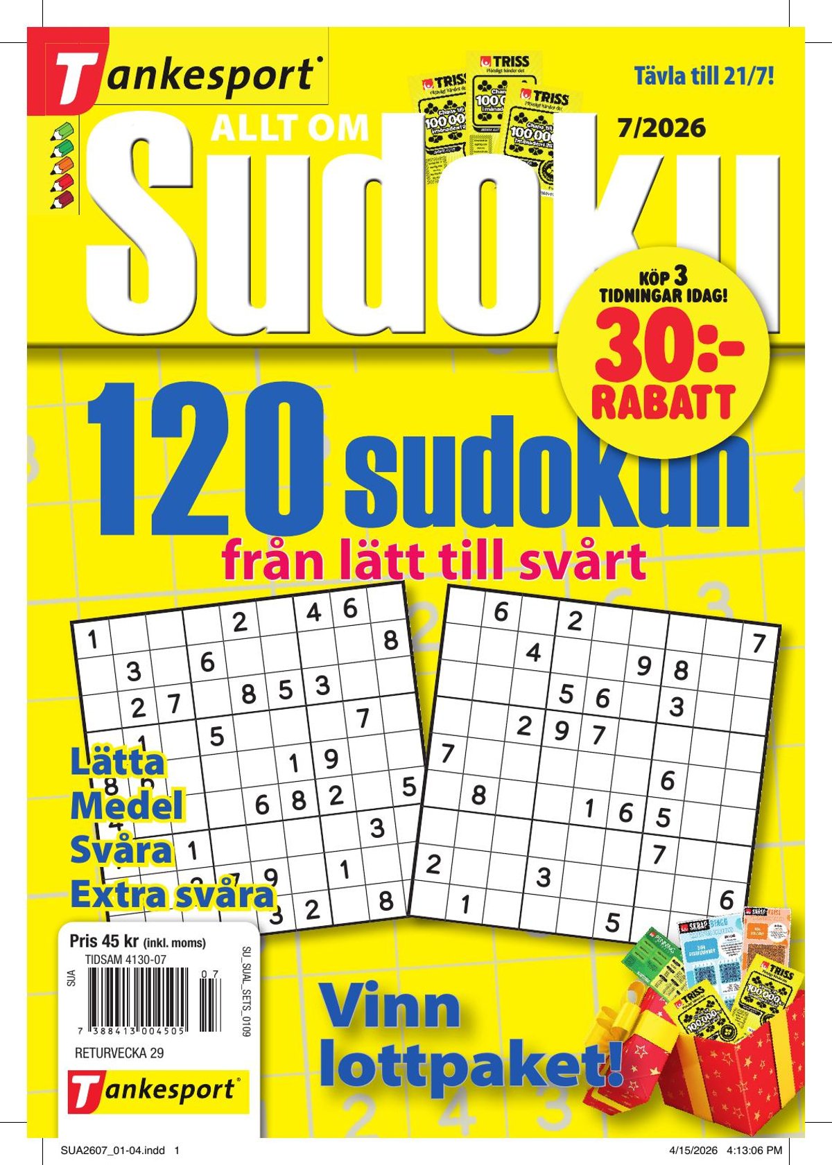 Allt om Sudoku nr 2607