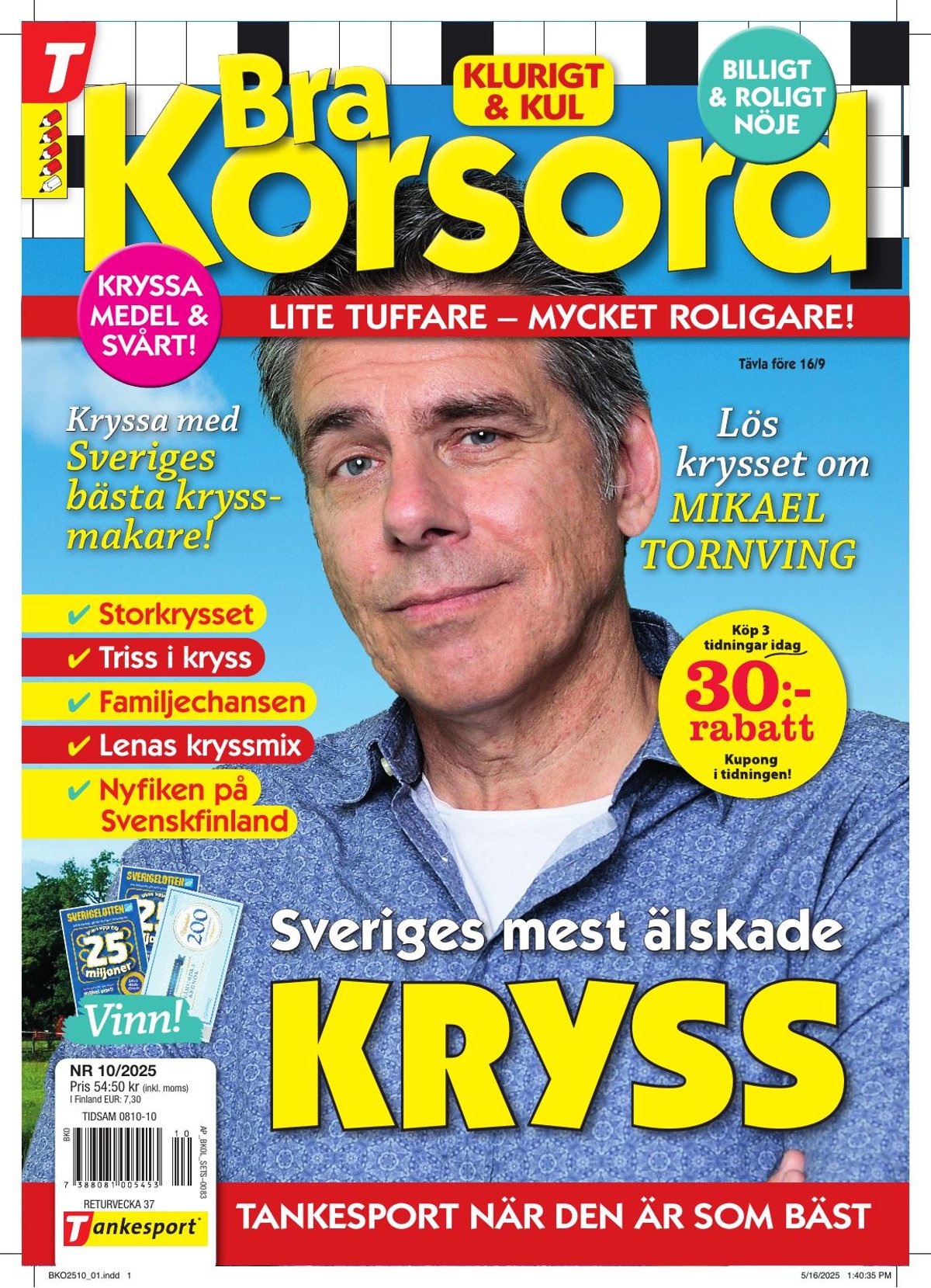 Bra Korsord nr 2510