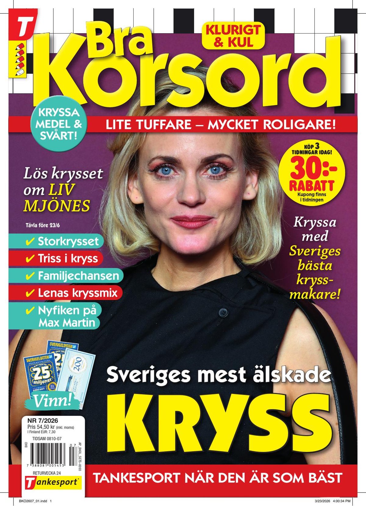 Bra Korsord nr 2607