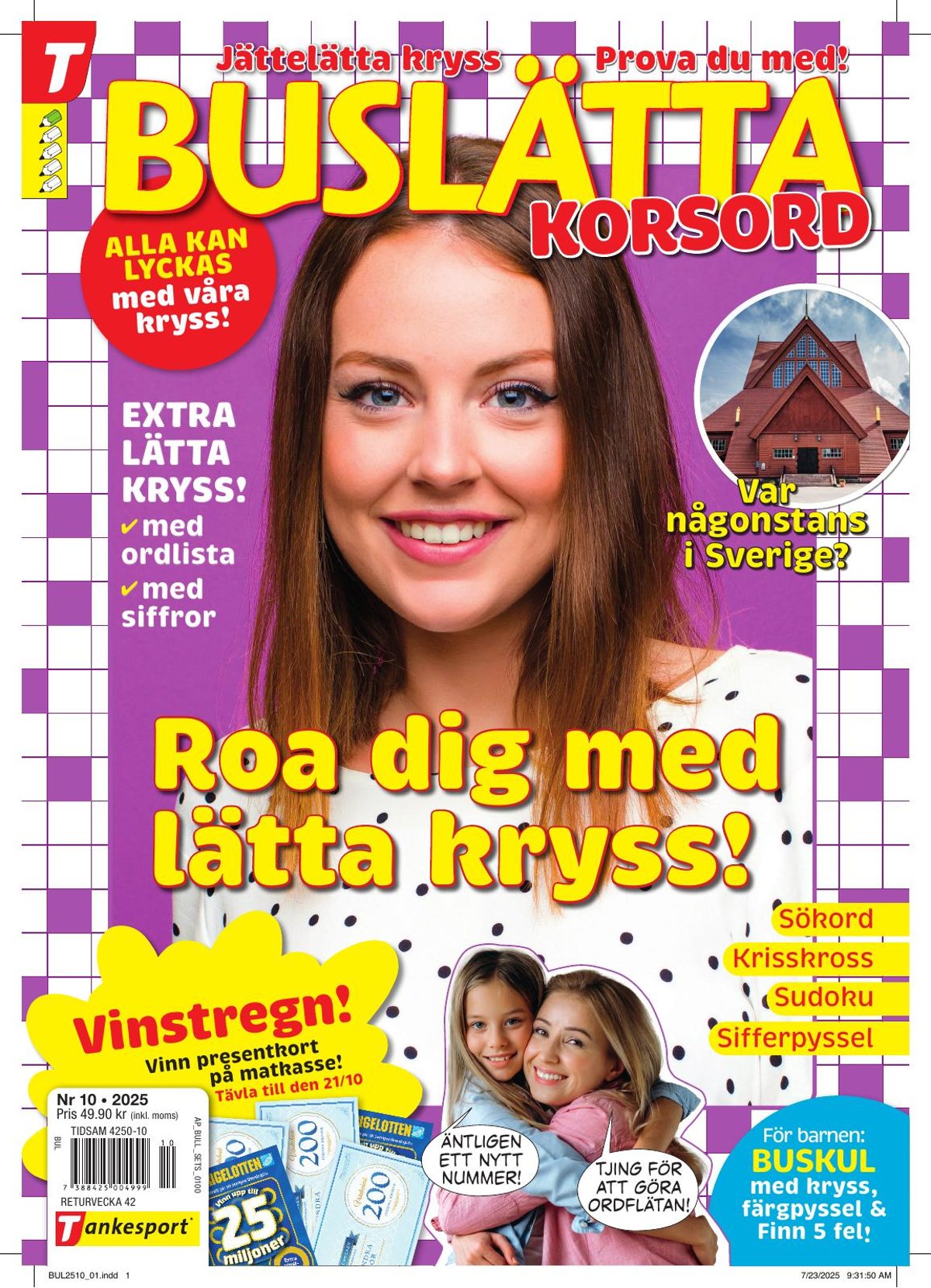 Buslätta korsord nr 2510