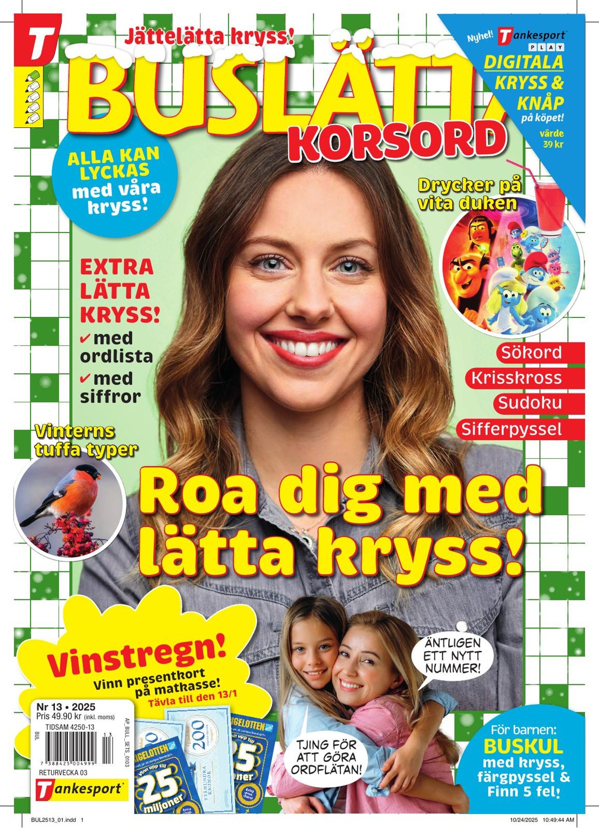 Buslätta korsord nr 2513