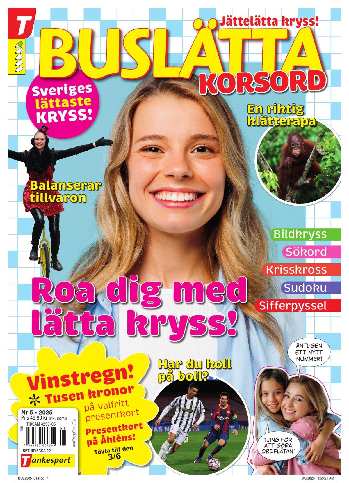 Buslätta korsord nr 2505