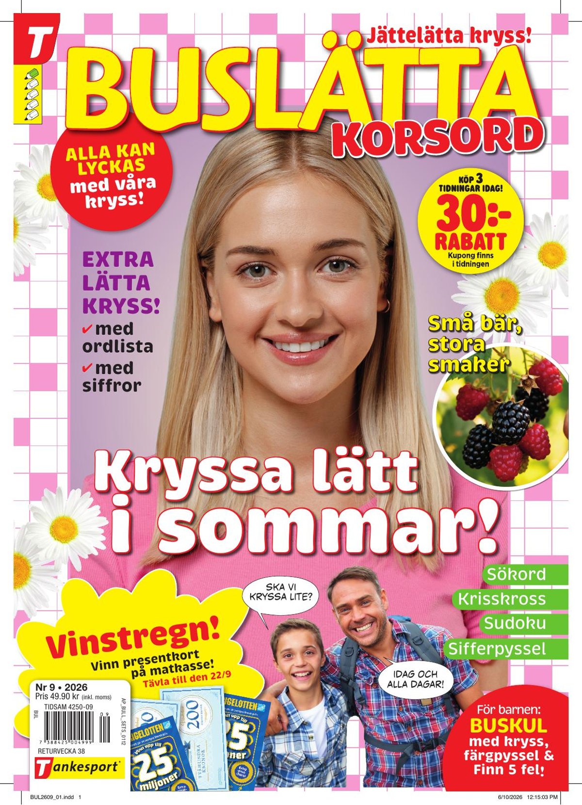 Buslätta korsord nr 2609