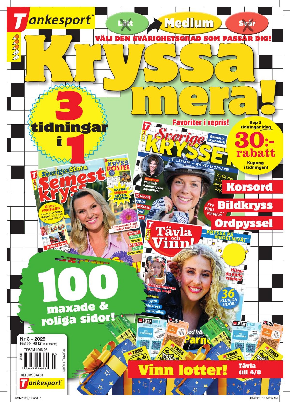 Kryssa mera Medium nr 2503