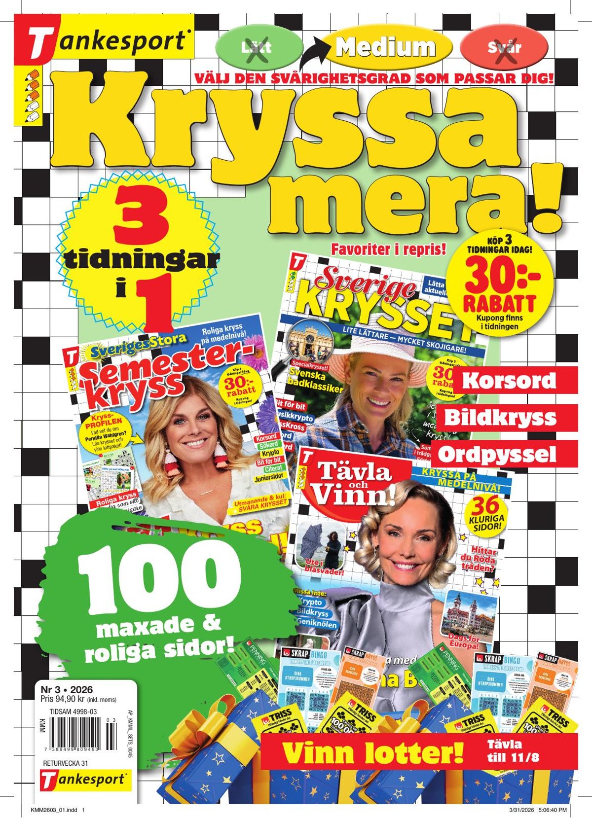 Kryssa mera Medium nr 2603