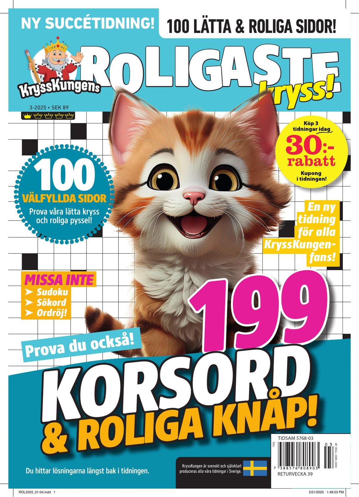 Krysskungens Roligaste Kryss nr 2503