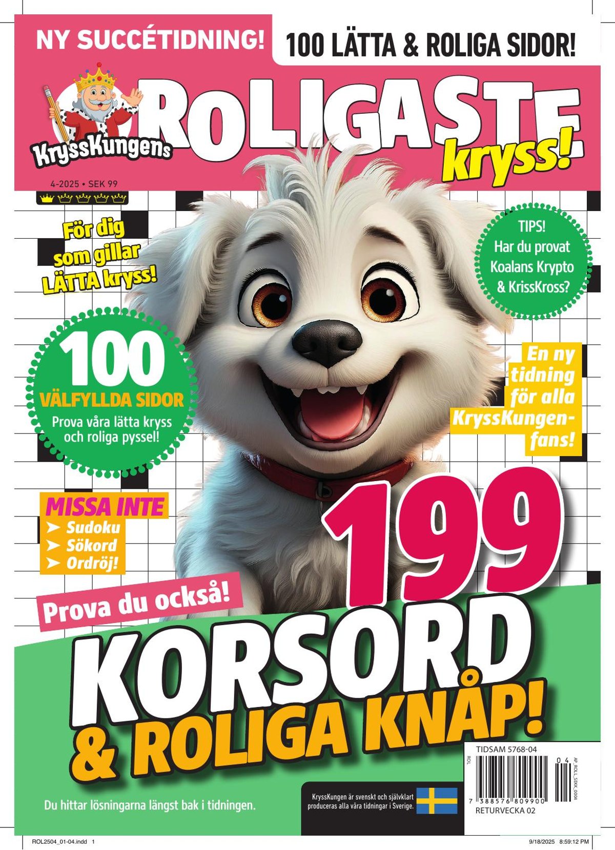 Krysskungens Roligaste Kryss nr 2504