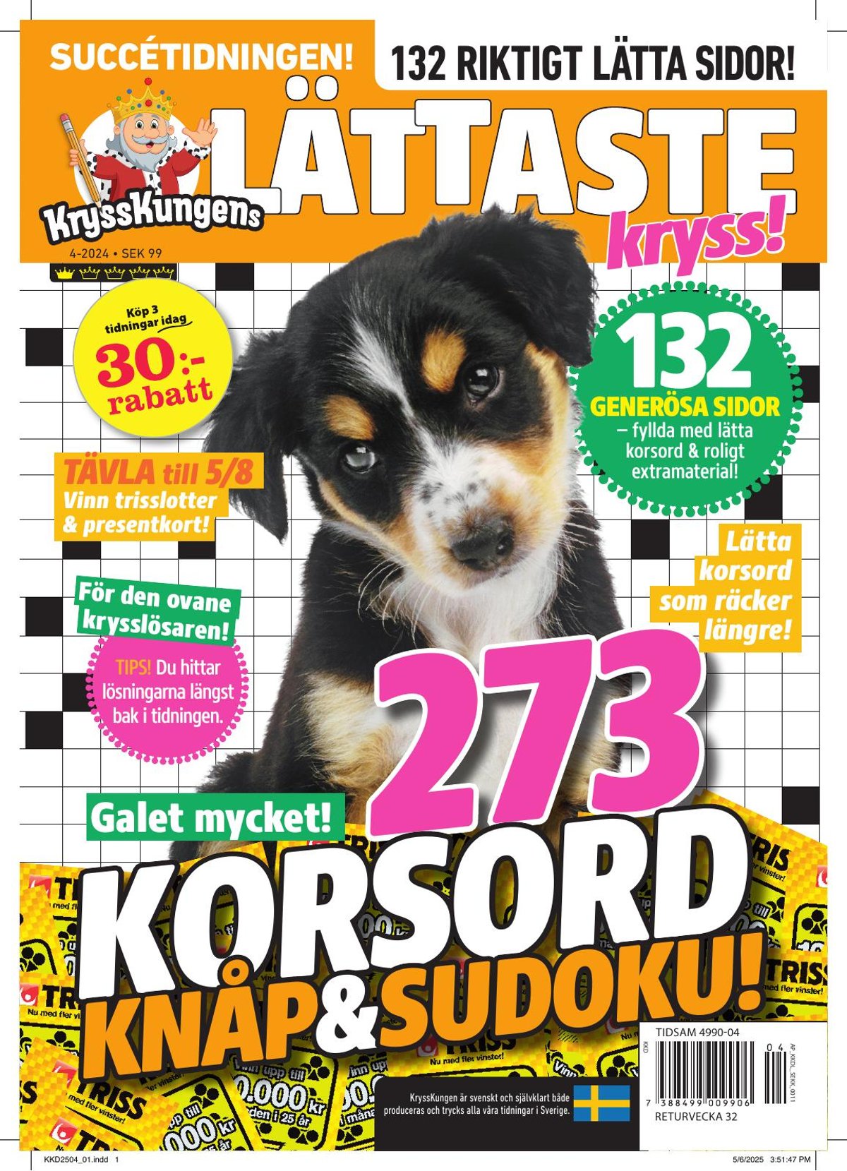 Lättaste Kryss nr 2504