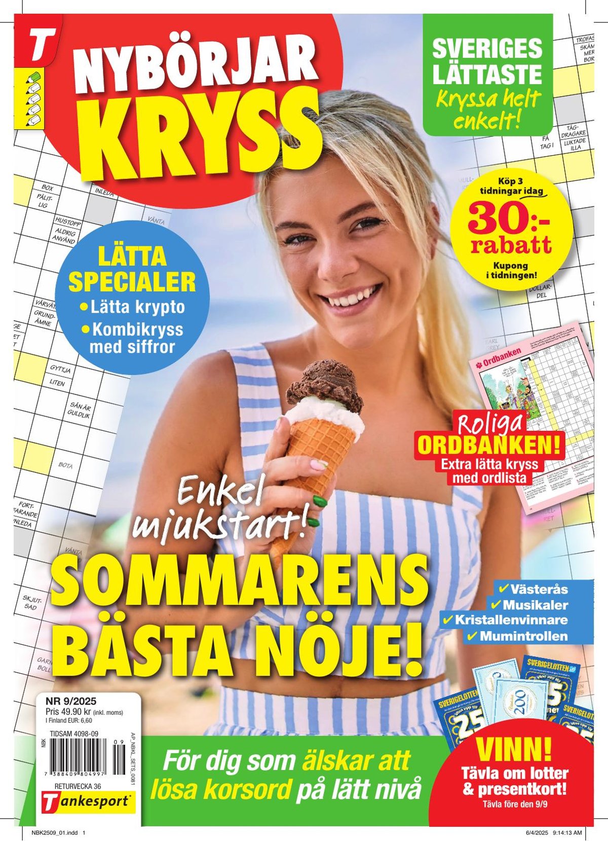 Nybörjarkryss nr 2509