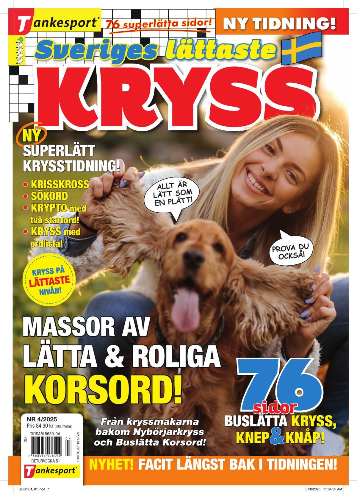 Sverige Lättaste Kryss nr 2504